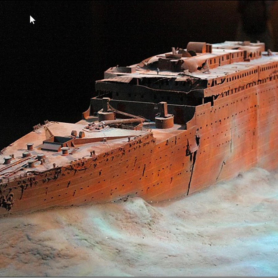 Épave du Titanic détail proue